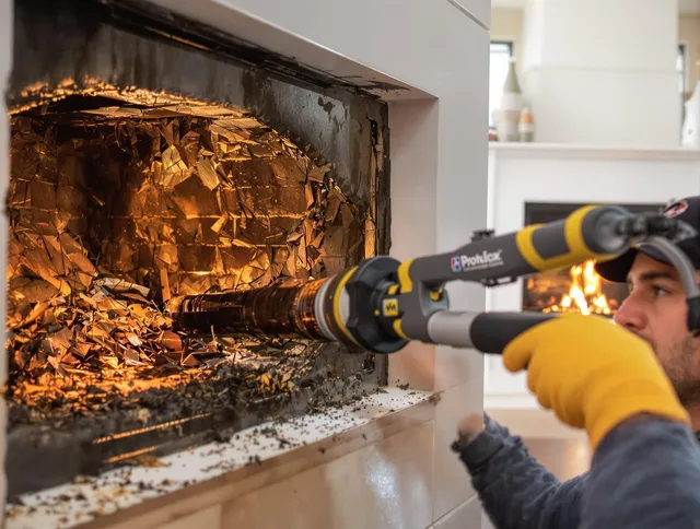 Professional chimney cleaning by University Heights Chimney Sweep in University Heights, OH
