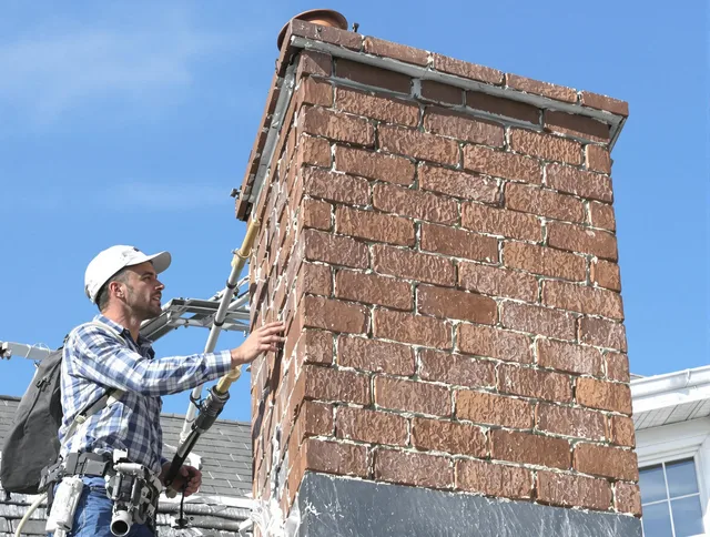 Brickwork for a chimney rebuild by University Heights Chimney Sweep in University Heights, OH