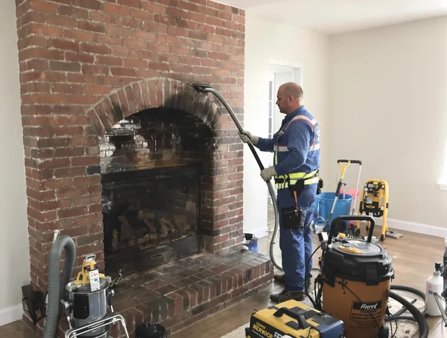 University Heights Chimney Sweep expert performing detailed chimney sweep in University Heights, OH